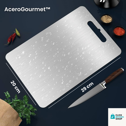 🔥Mega Oferta:🔥 AceroGourmet™ Tabla para Picar en Acero Inoxidable 🔪