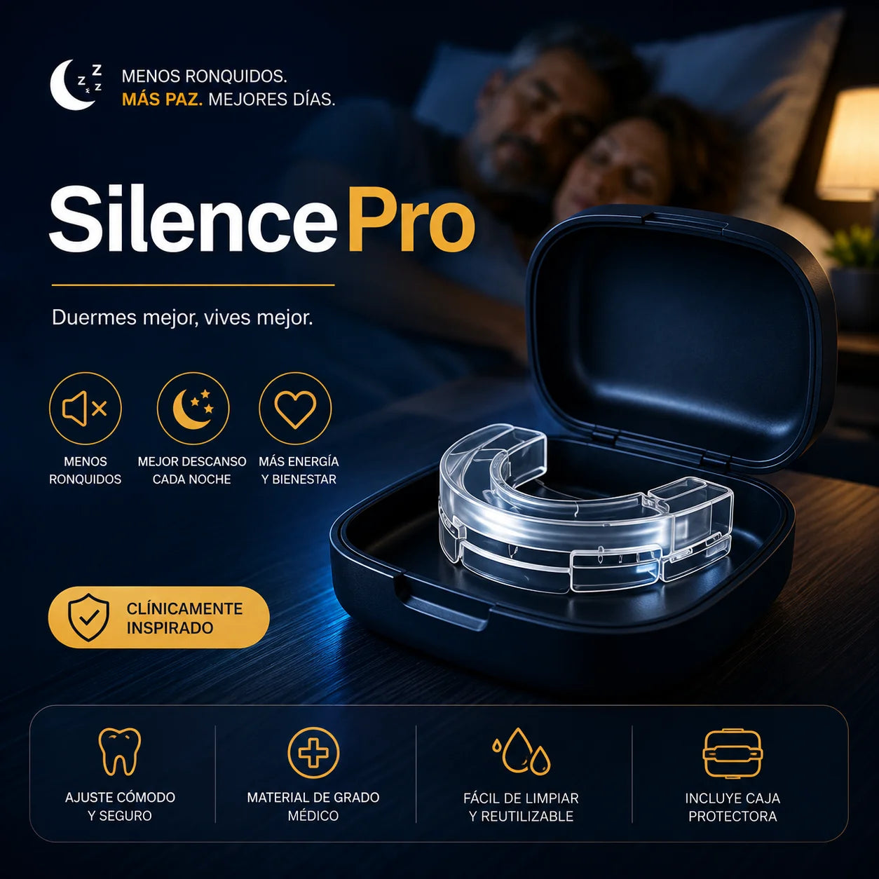 SilencePro™ | Antironquidos Protector Bucal 2x1