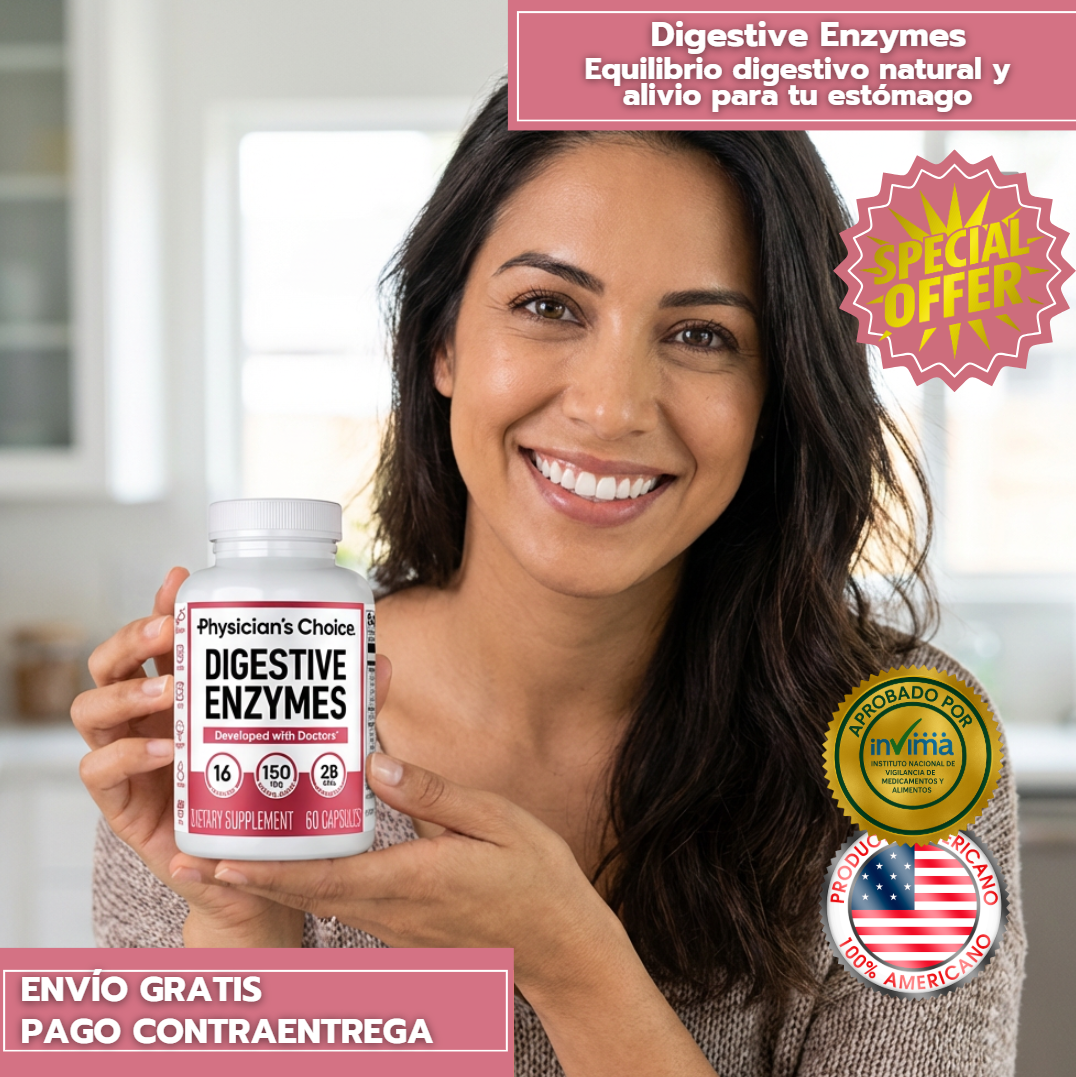 Enzimas Digestivas Physician's Choice - Equilibrio Digestivo Natural