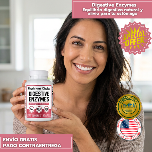 Enzimas Digestivas Physician's Choice - Equilibrio Digestivo Natural