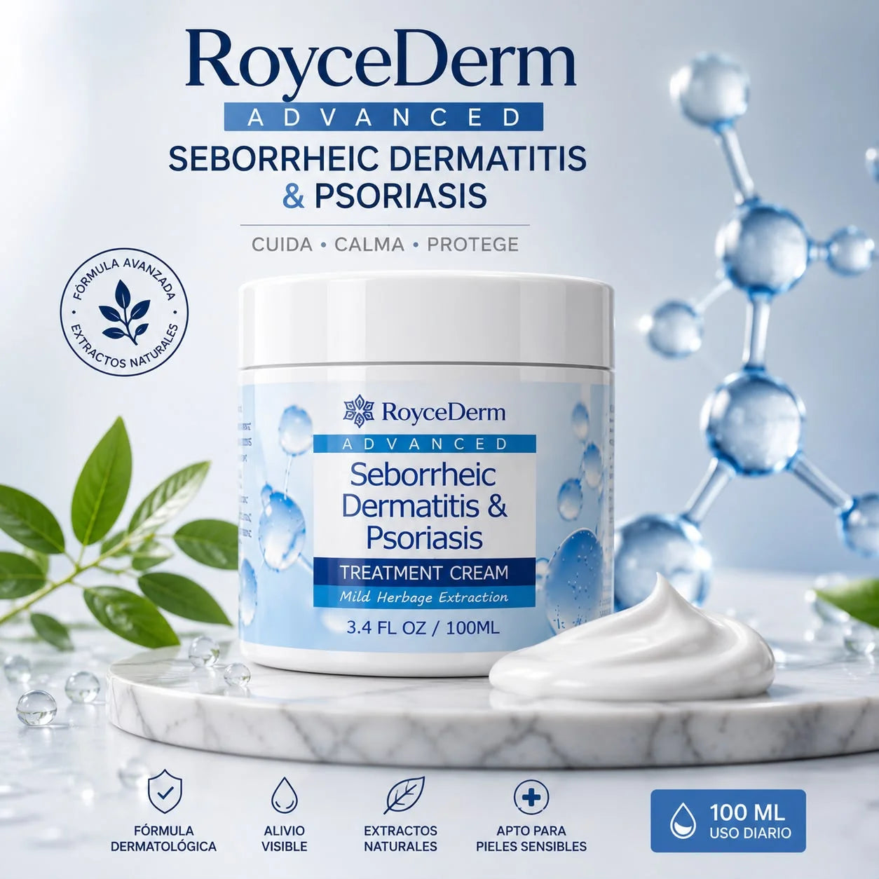 RoyceDerm Advanced™️ 100ml | Seborrheic Dermatitis & Psoriasis