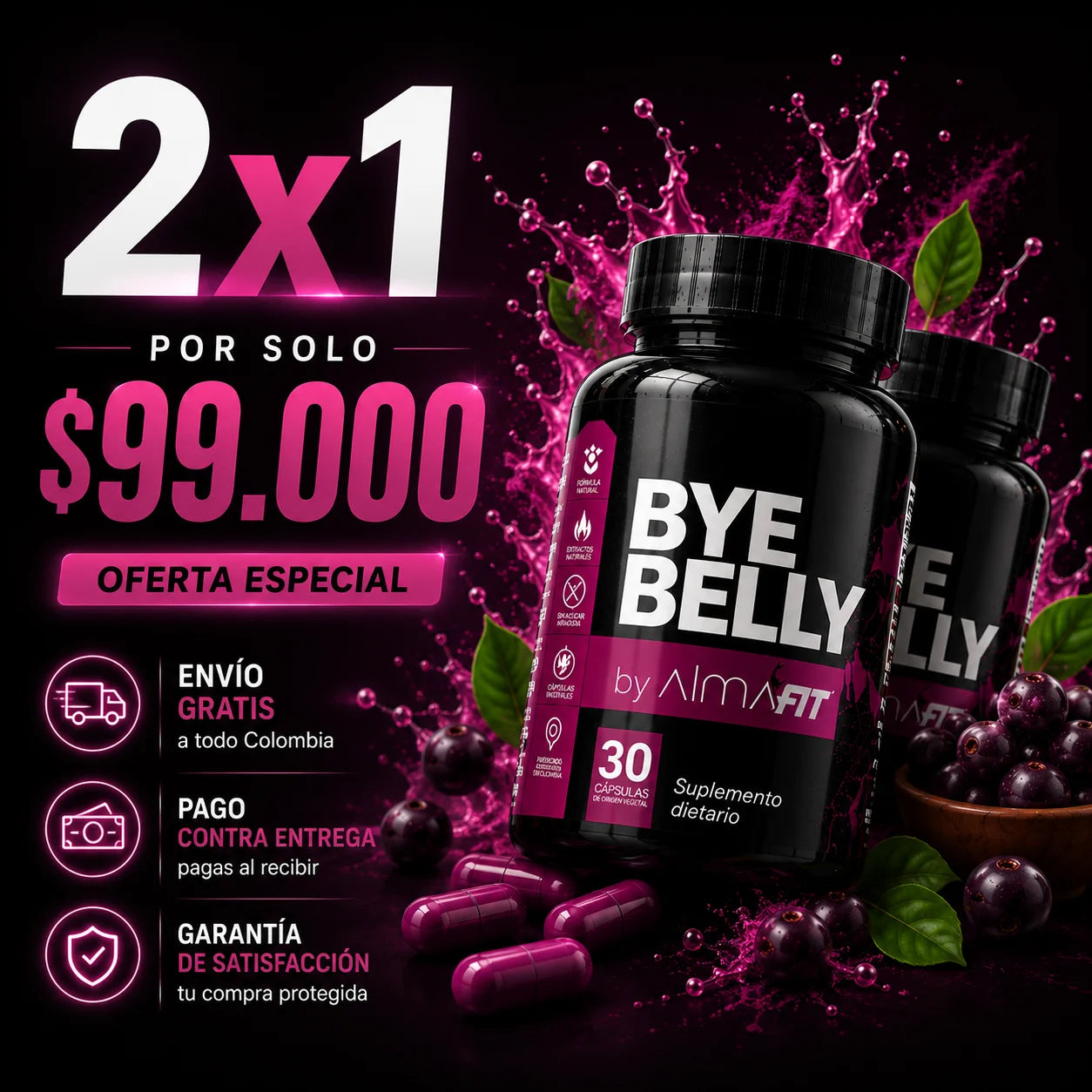BYE BELLY by Alma FIT | Quema grasa de forma natural y segura