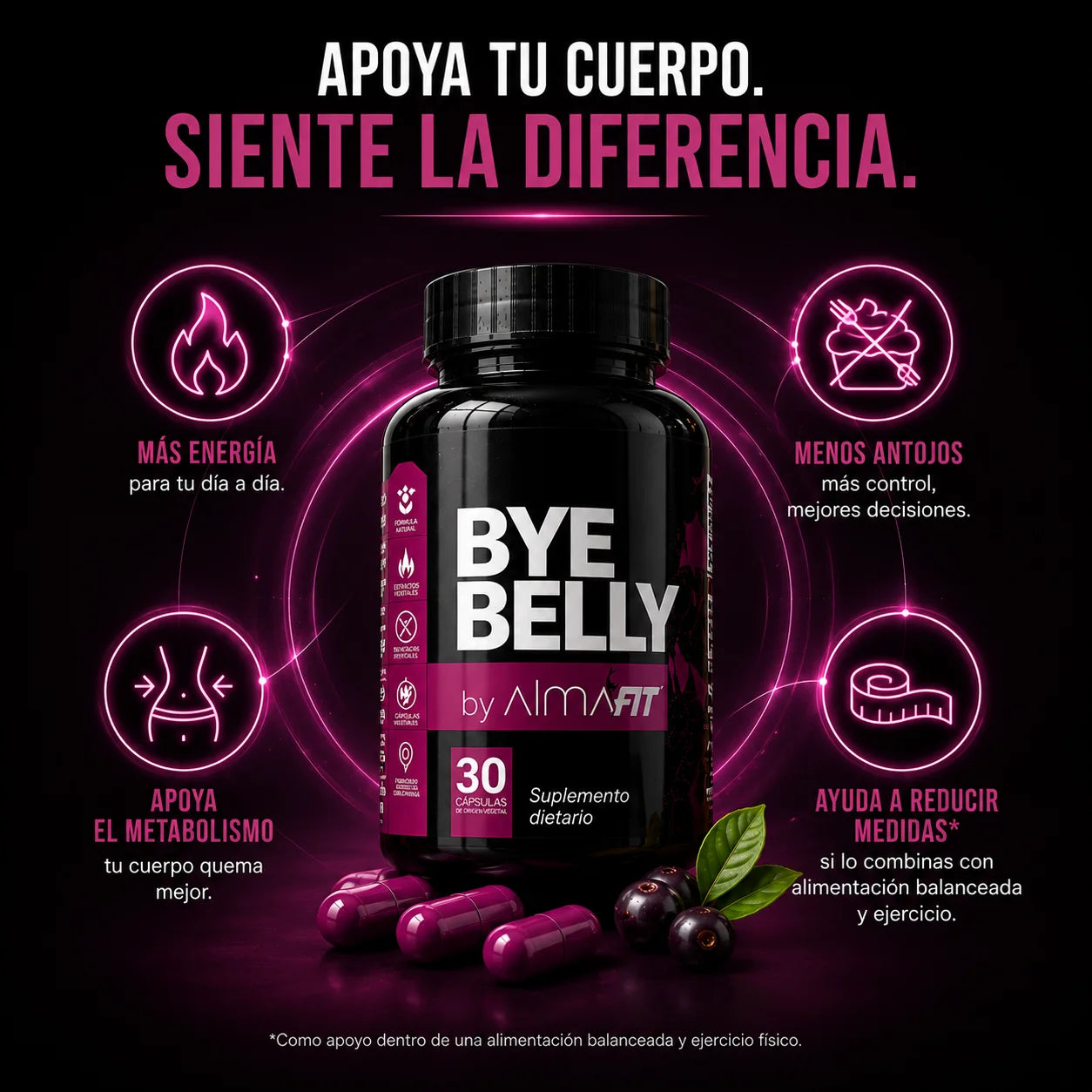 BYE BELLY by Alma FIT | Quema grasa de forma natural y segura