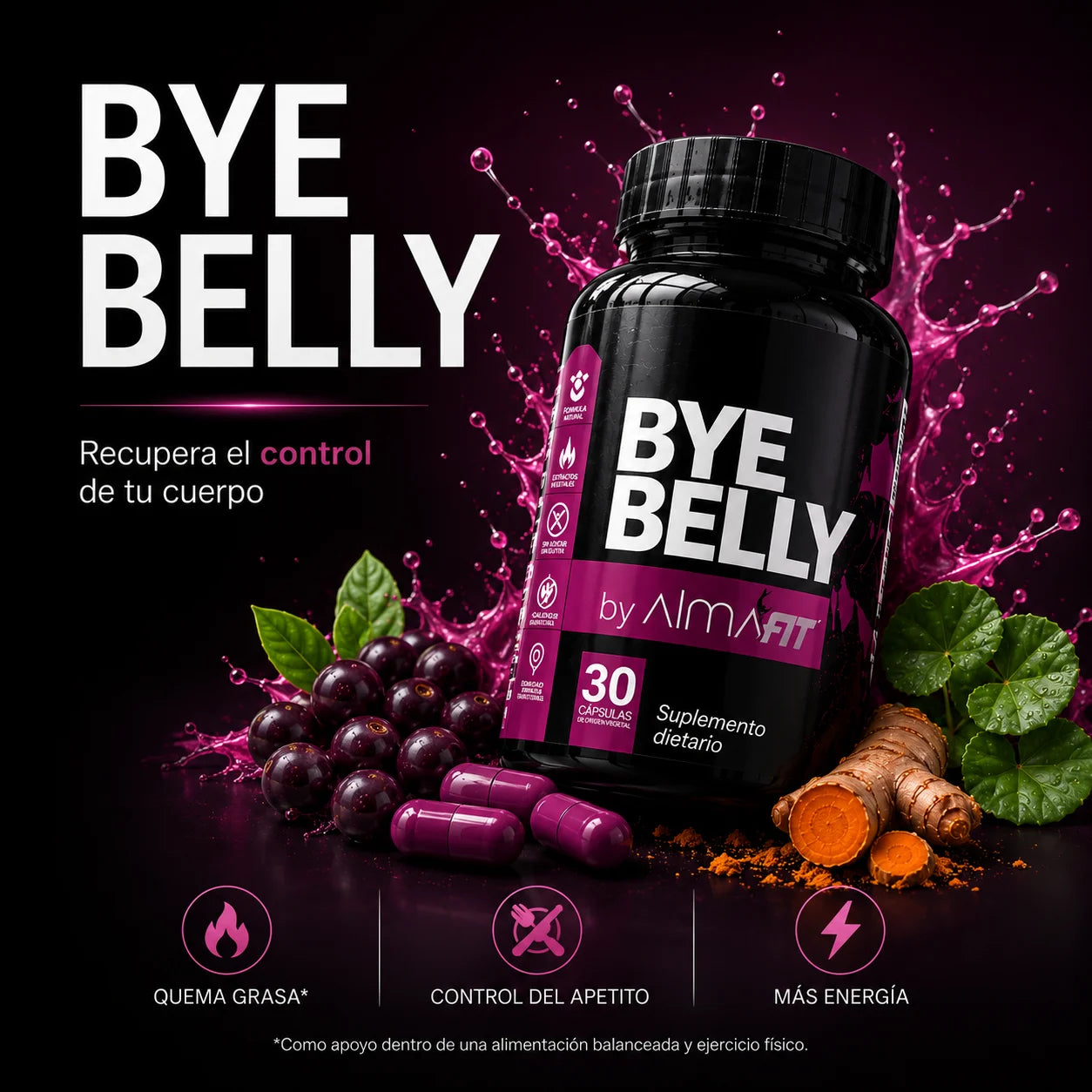 BYE BELLY by Alma FIT | Quema grasa de forma natural y segura