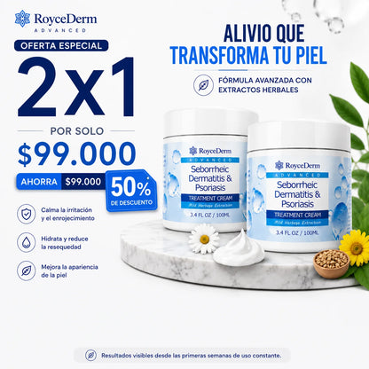 RoyceDerm Advanced™️ 100ml | Seborrheic Dermatitis & Psoriasis