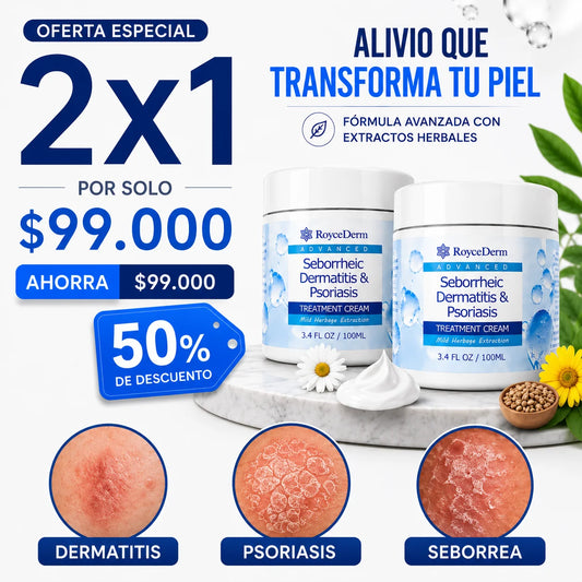 RoyceDerm Advanced™️ 100ml | Crema para piel con resequedad, descamación y enrojecimiento
