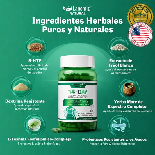 LANOMIZ Control + Gut Balance | 60 cápsulas veganas