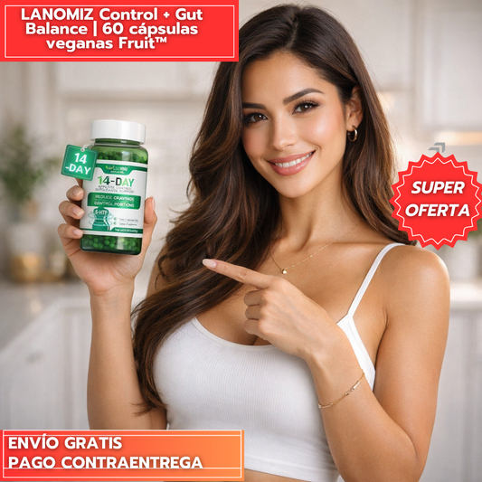 LANOMIZ Control + Gut Balance | 60 cápsulas veganas